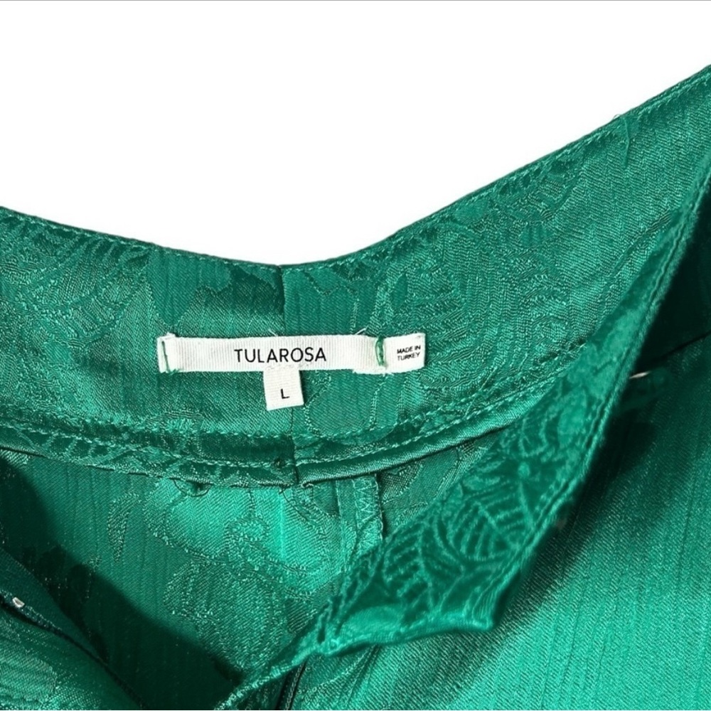 Tularossa Kelly Wrap Too and Sabra Wide Leg Trouser Pant Set Size M/L Green - Picture 12 of 15